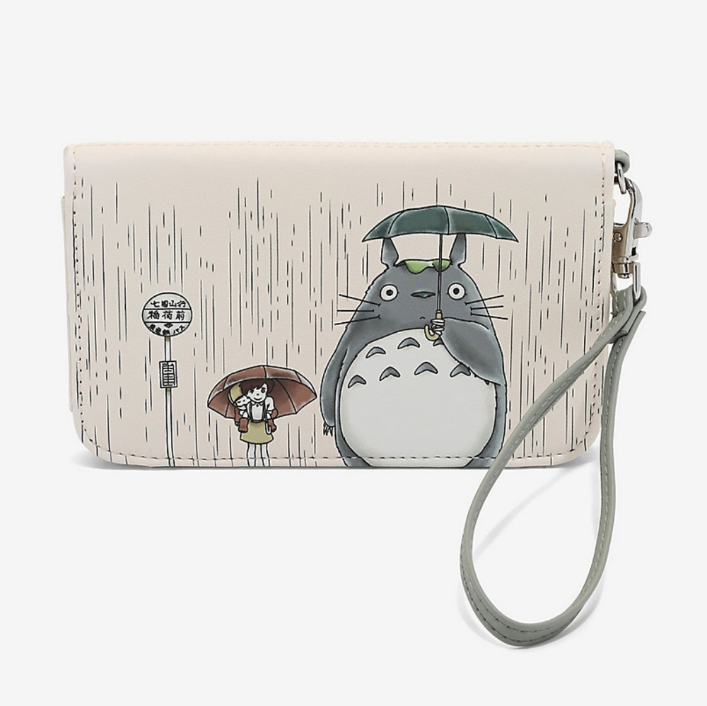 Loungefly Studio Ghibli Totoro Rain Mini Backpack and Tech Wallet - Picture 9 of 16
